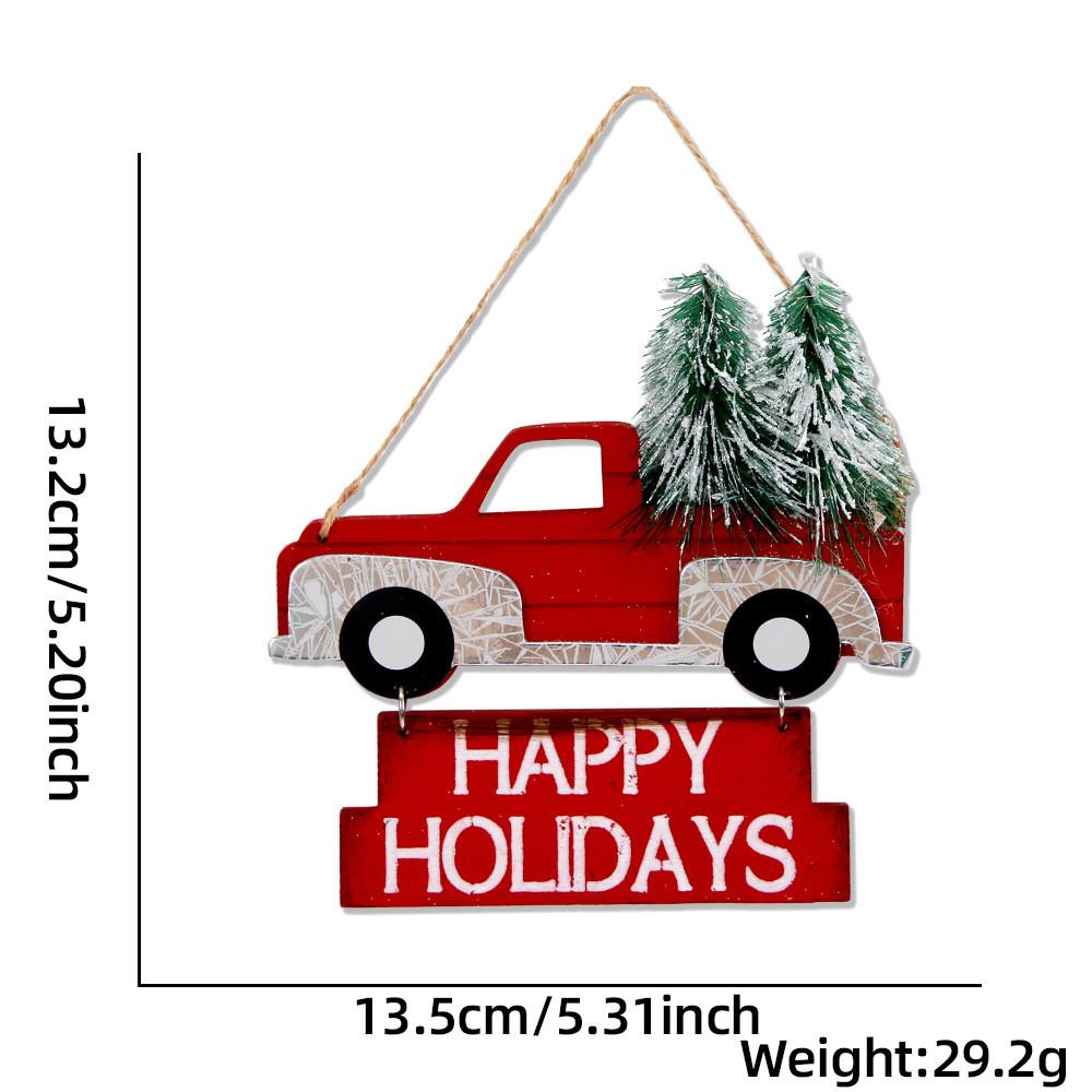 Charming Wooden Christmas Ornament Garden Decor Featuring Adorable Reindeer Design