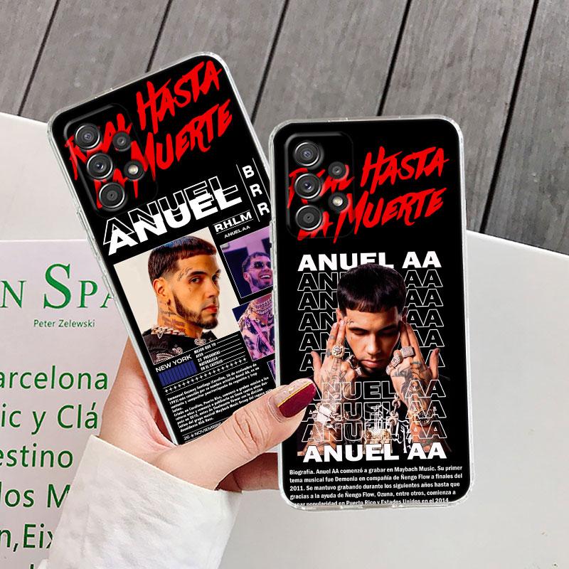 Anuel AA Real Hasta La Muerte Clear Phone Case For Samsung Galaxy A56 A57 A37 A55 A54 A36 A26 A25 A16 A17 A07 A52 A73 A53 Cover