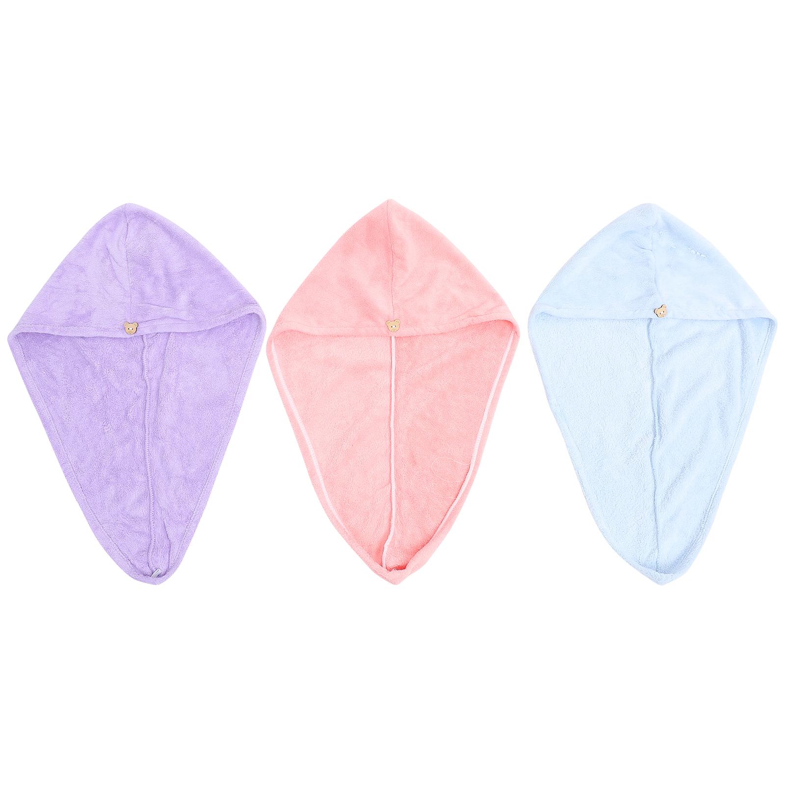 

3 шт. Коралловое быстросохнущее полотенце для волос, быстросохнущая шапочка, шапочка для душа, быстросохнущая шапочка, банное мягкое впитывающее средство для ухода за волосами, для путешествий, для спортзала