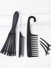6pcs/set of anti-static hair comb wide toothed comb eight claw massage hair comb smooth hair clip set Special for real hair wigs