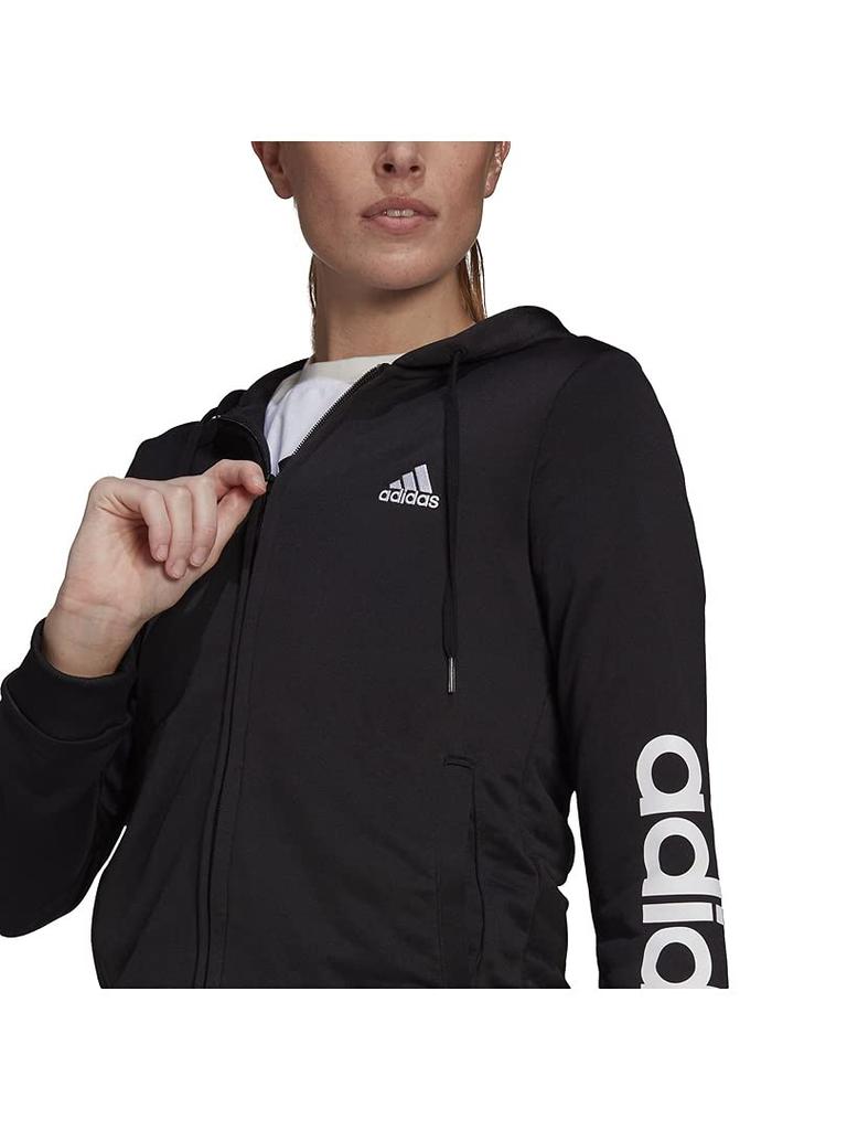 Adidas Essentials Logo French Terry Tracksuit Japanese Size Small Set, Women's, 28860, Black/White (GM5575),