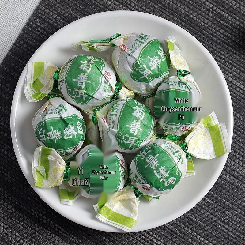 

Юньнаньская Белая Хризантема Пуэр Сырой Чай Драконьи Шарики - 500г 500 grams