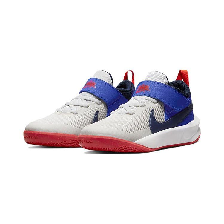 Детские кроссовки Nike Team Hustle D10 PS White Game Royal Summit — фото 3