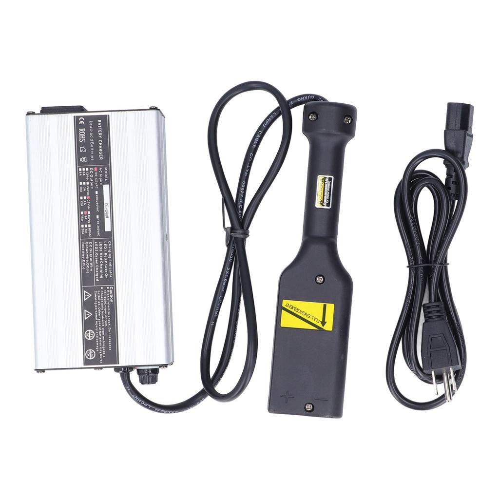 Club Car Battery Charger 36V 5A Silver Shell Aluminium   60HZ Replacement for Taylor Dunn