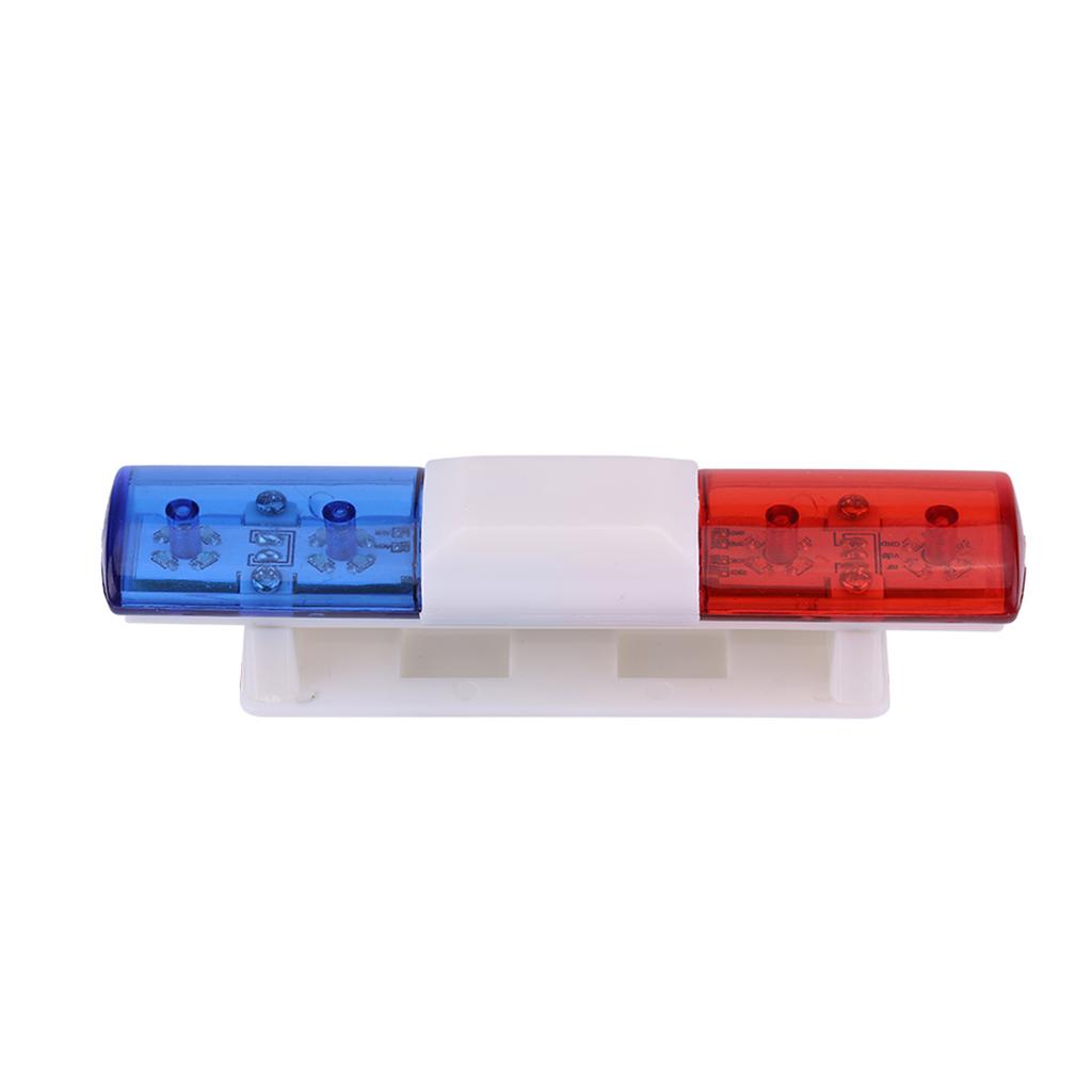 LED Red & Blue Warning Flashing Lights for Remote Control Car Model RC Accessory