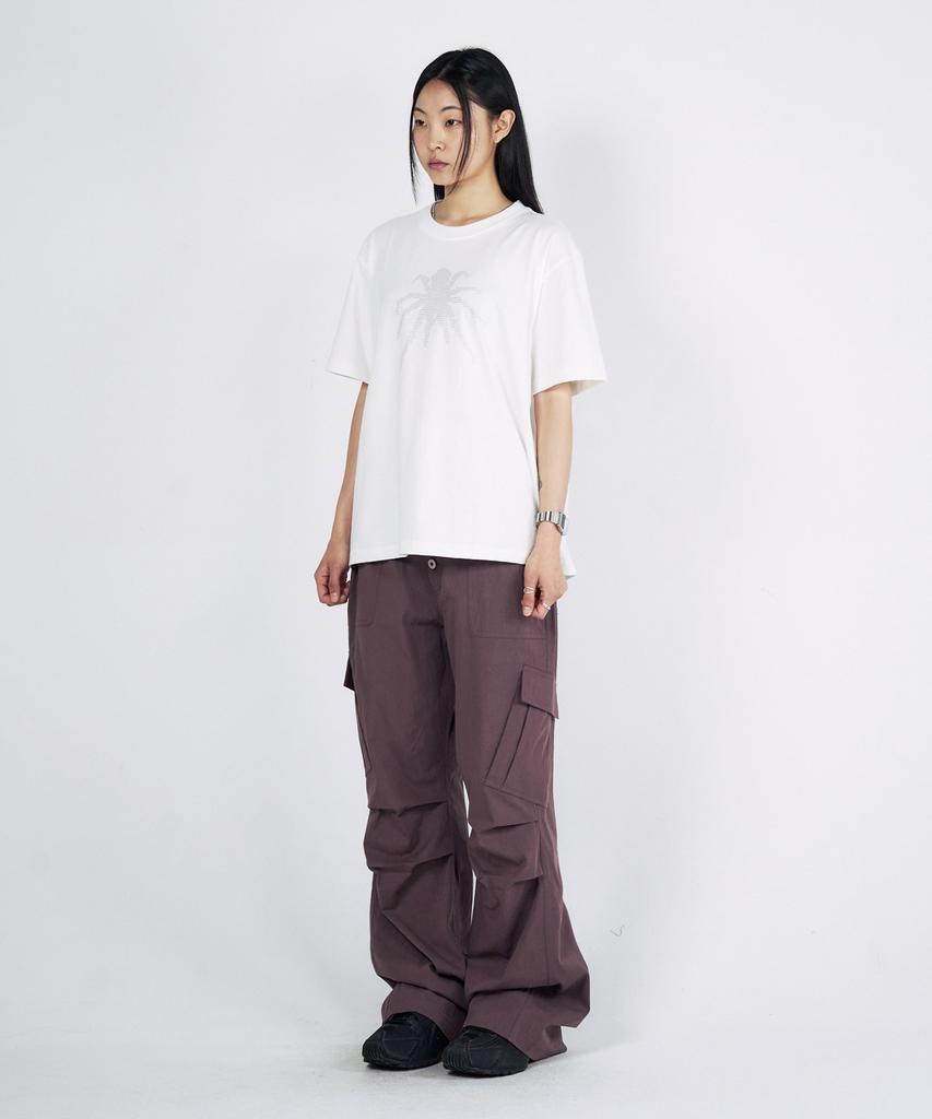 SLOWACID Ascii Spider Short Sleeve T-Shirt [White]