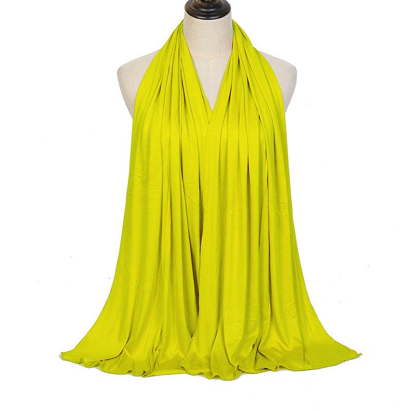 Modal Solid Color Long Scarf: High-Quality, Breathable, Soft Handfeel, Mercerized Cotton (YW125)