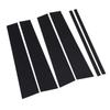 6pcs Pillar Post Trim High Strength PC Gloss Black Door Window Pillar Cover for Explorer Aviator
