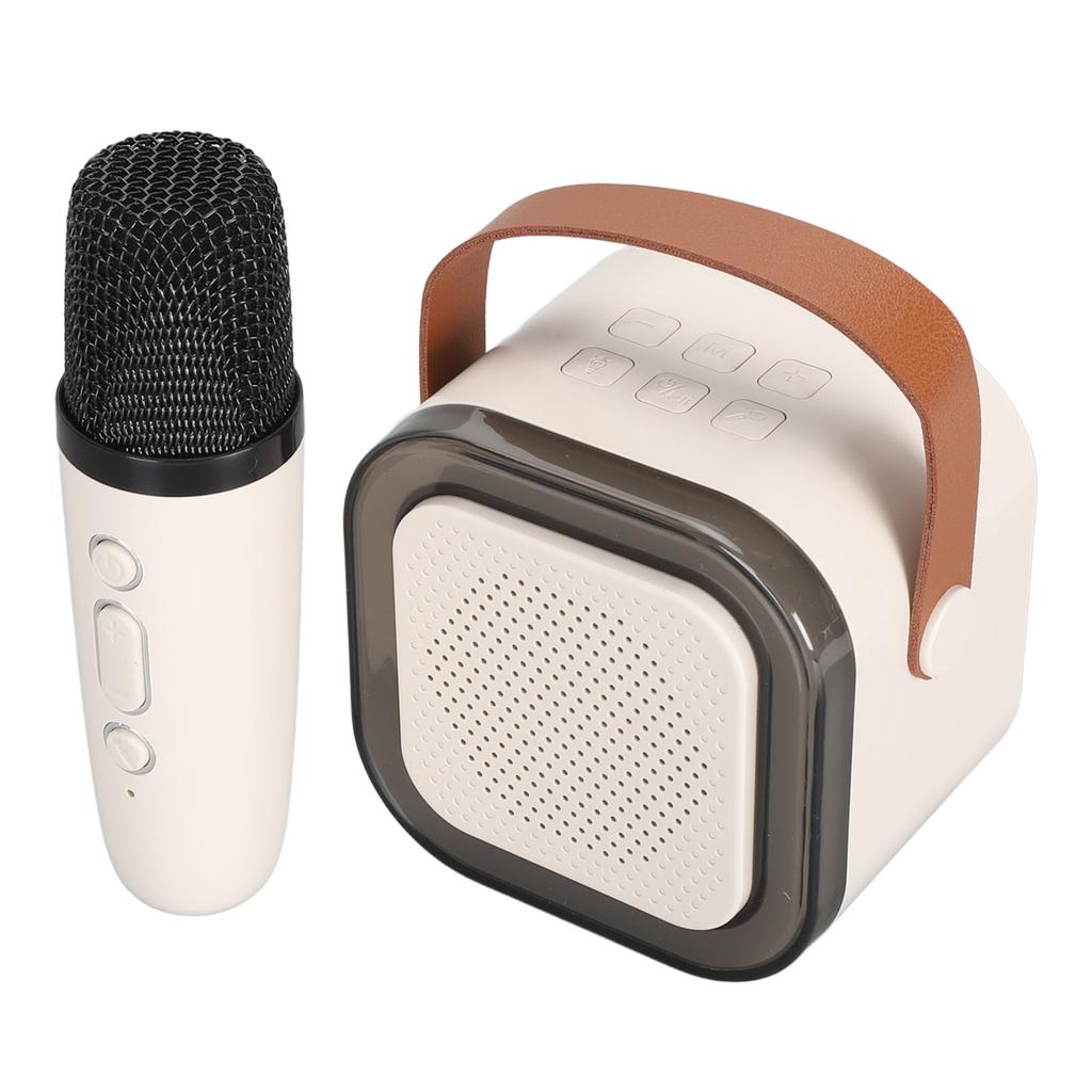 Przenośny system karaoke LED dynamiczne światło mały głośnik Bluetooth z mikrofonem dla dzieci w wieku od 4 do 12 lat i dorosłych
