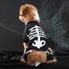Luminous Pet Skeleton Costumes Soft Pet Cosplay Costume Halloween Pet Hoodie  Cosplay Party