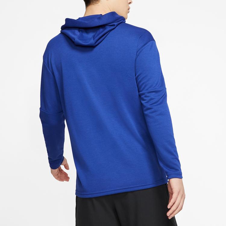 Nike Dri-Fit Solid Color Hooded Pullover Long Sleeve Sweatshirt Men Sweatshirt Deep-Navy Black BV4023-455