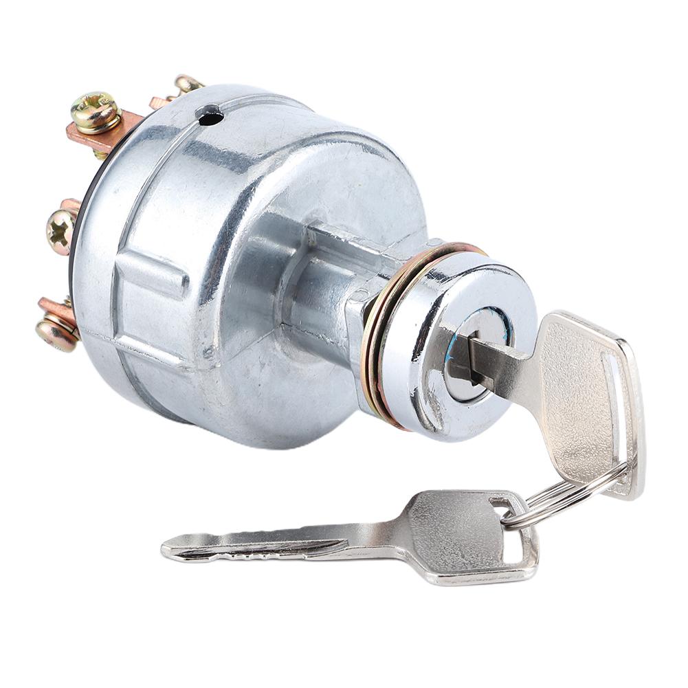 Ignition Switch with 6 Terminal Wire Digger Tractor Mower 2 Keys Fit for Kobelco SK200‑3  SK200‑5  SK120‑5