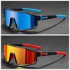 2PCS Men's Oversized Cycling Glasses for Men Bicycle Windproof Colorful Coating Sunglasses Outdoor Sports Motorcyc