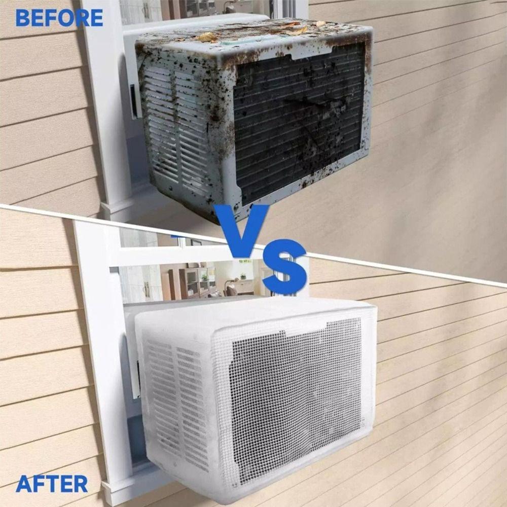 Mesh Ac Unit Cover U-Shaped Window Air Conditioner Cover All Season