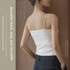 Women's Summer Solid Color Camisole with Chest Pads, Tube Top, Beautiful Back, Thin Straps, BM Style