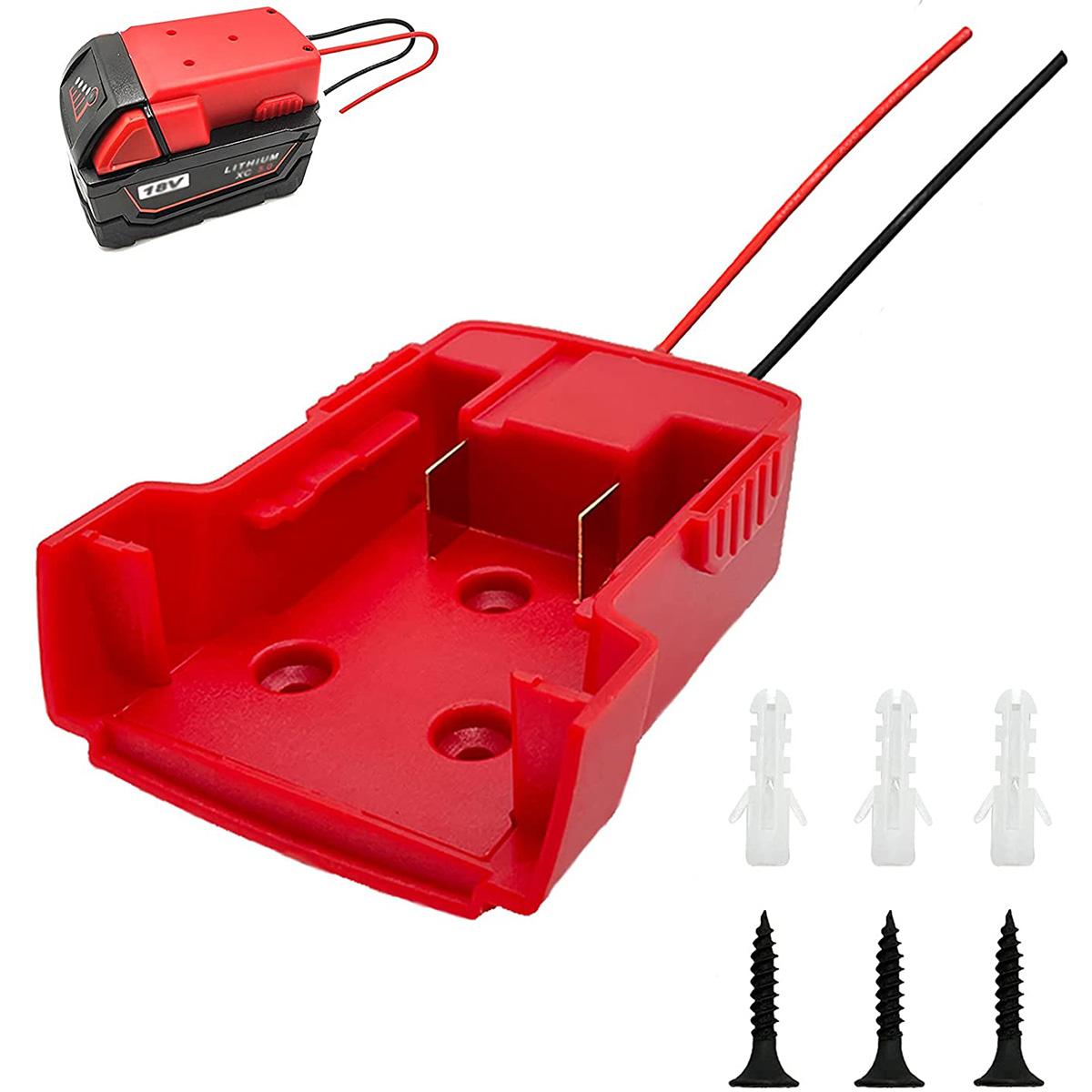 M18 Battery Adapter for 18V Battery Power Tool Drill Battery Adapter Converter for Power Wheels RC ar DIY Battery Connector