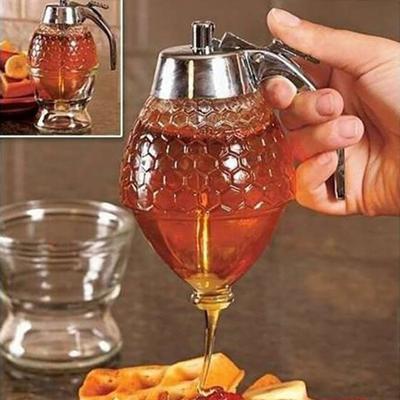 Honey Dispenser Useful Attractive Transparent Honey Drip Dispenser Kitchen Tool