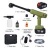Electric Water Gun Cordless Pressure Washer 2pcs 21V 3000mAh Battery with 6-in-1 Nozzle for Cars,