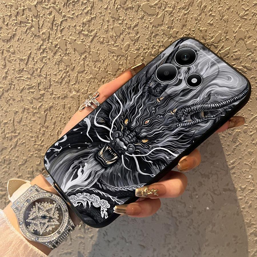 Phone Cover Case for Xiaomi Redmi Note 14 K80 12C 13C 14C 12 11 A1 9 8 7 13 Pro Plus A4 A5 10 A3 A2 A1 K40 Cool Dragon
