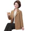 Mom's Chic Spring-Autumn Jacket: Fashionable Plus-Size Cardigan for Middle-Aged and Elderly Women