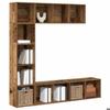 VidaXL Bookcases 3 Pcs Old Wood Engineered Wood, Bookcase, Storage Shelf, Office Cabinet, Shelf To 3328549