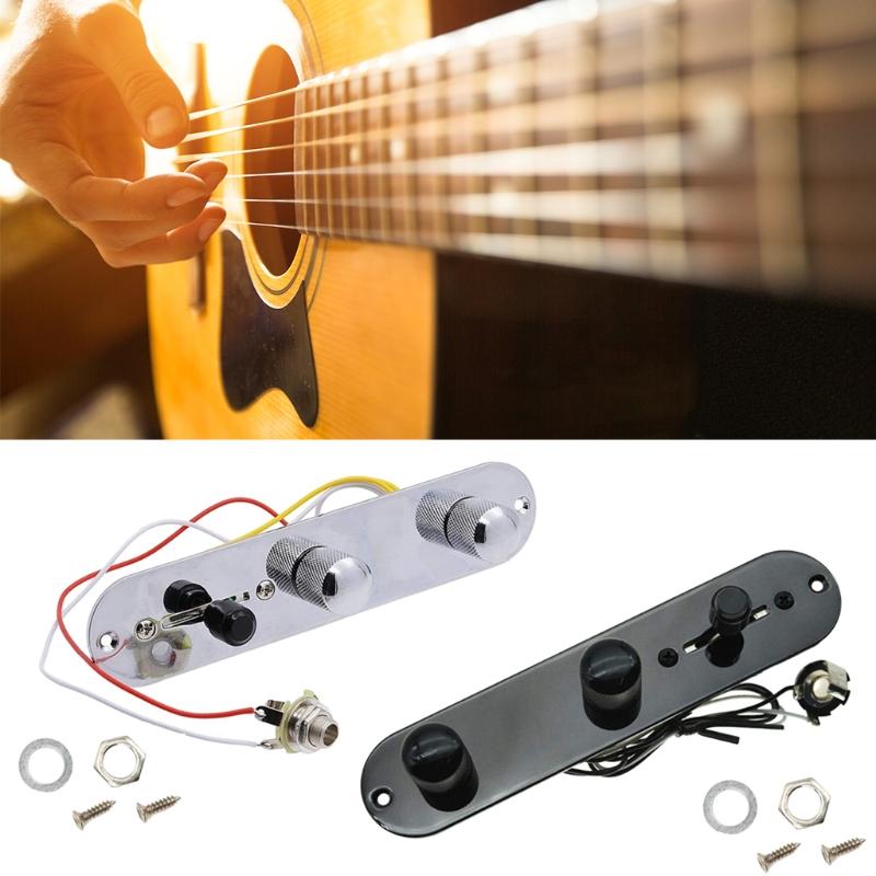 Vintage Carved Wired Loaded Guitar Control Plate Harness Switch Knobs for JB  Bass Replacement Parts, Silver Color