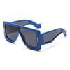 European and American big box trend oversized sunglasses women's high-end sunscreen sunshade retro personalized sunglasses S