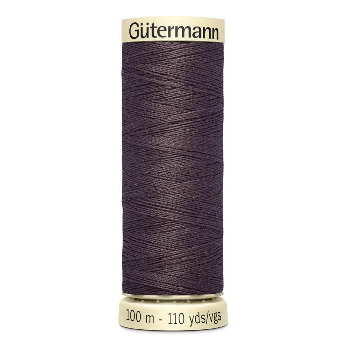 Lot de 5 bobines 100m Fil 100% polyester Gutermann Ref 788988 - Att 540 - cacao