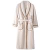 Flannel Couple's Robe: Cozy Coral Fleece Bathrobe for Men and Women - Warm, Thick, and Perfect for Winter
