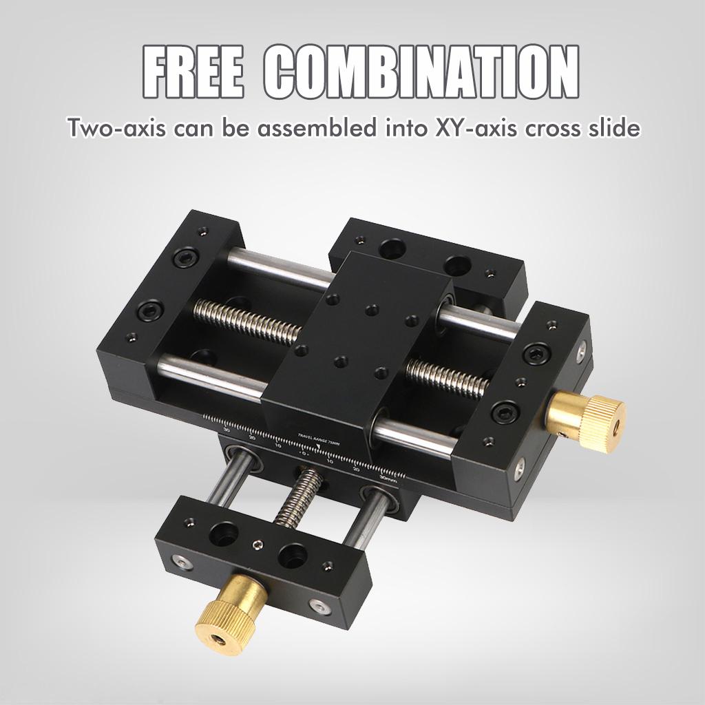 XY Displacement Platform Manual Fine-tuning Sliding Table Optical Precision Cross Moving Table Precision Screw Feed