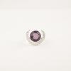 Gemma Ametista Argento Sterling 925 Gioiello Fatto a Mano Pietra Portafortuna di Febbraio Anello RR-48-7