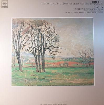 LP Record PINCHAS ZUKERMAN, ZUBIN MEHTA, LOS  - Bruch, Lalo, Concerto No1 In G Mino FCCA470 CBS SONY Japan Classical Used