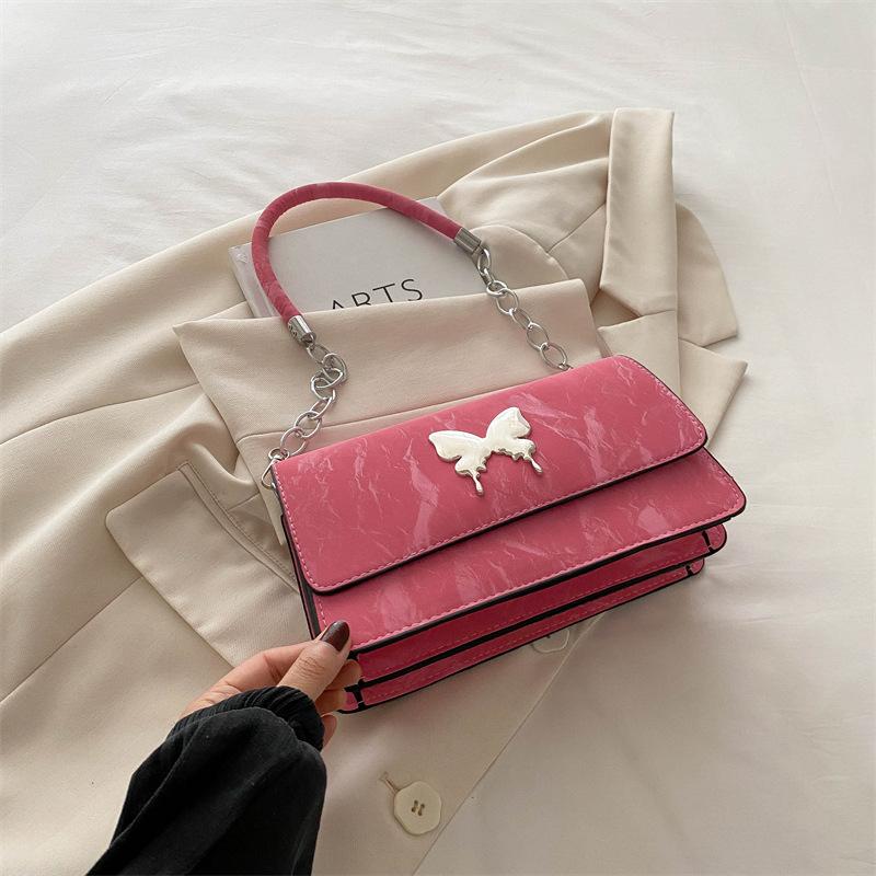 Niche Design Underarm Bag Women's 2025 New Fashion Bow Small Square Bag Versatile Ins Shoulder Messenger Bag