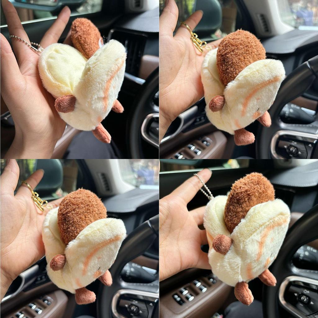 Adorable Plush Keychain Doll Featuring Creative Meat Design For Cute Bag Accessories