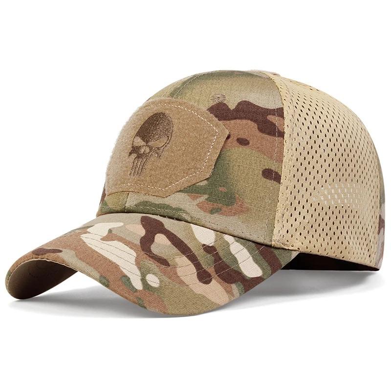 Baseball Ventilated Permeable Air Patch With Top Stitched Stitching Embroidered Skull New Brand Latest Fresh Caps Spring And Autumn Outdoor