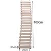 Cat Activity Wall-Mounted Furniture  Center Wooden Sisal Scratcher Climber & Bridge with Rope Steps for Kittens and Adult Cats