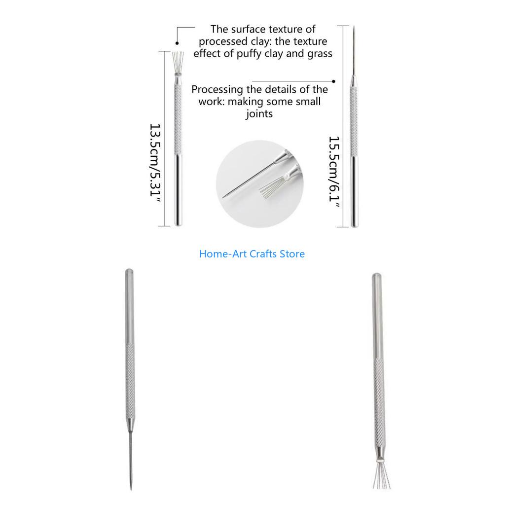 Y3NA Pottery Craft tool Wire Texture & Needle Detail Tool for Clay Pottery Sculpting Pottery Craft tool China Mainland