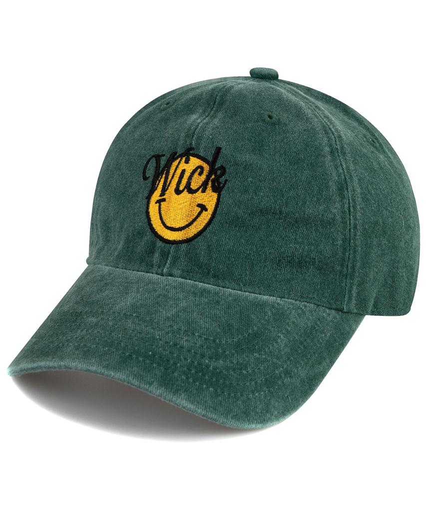 Wig Smile Stonewashed Ball Cap - Green