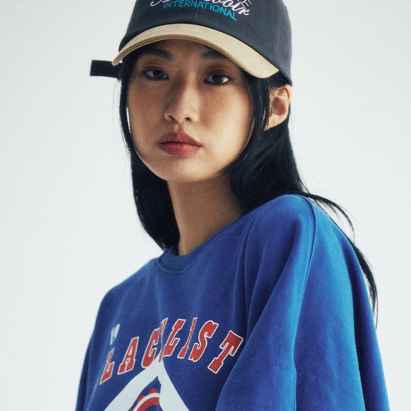 KOOKEESEE two tone vintage washing ball cap (Charcoal/Beige)