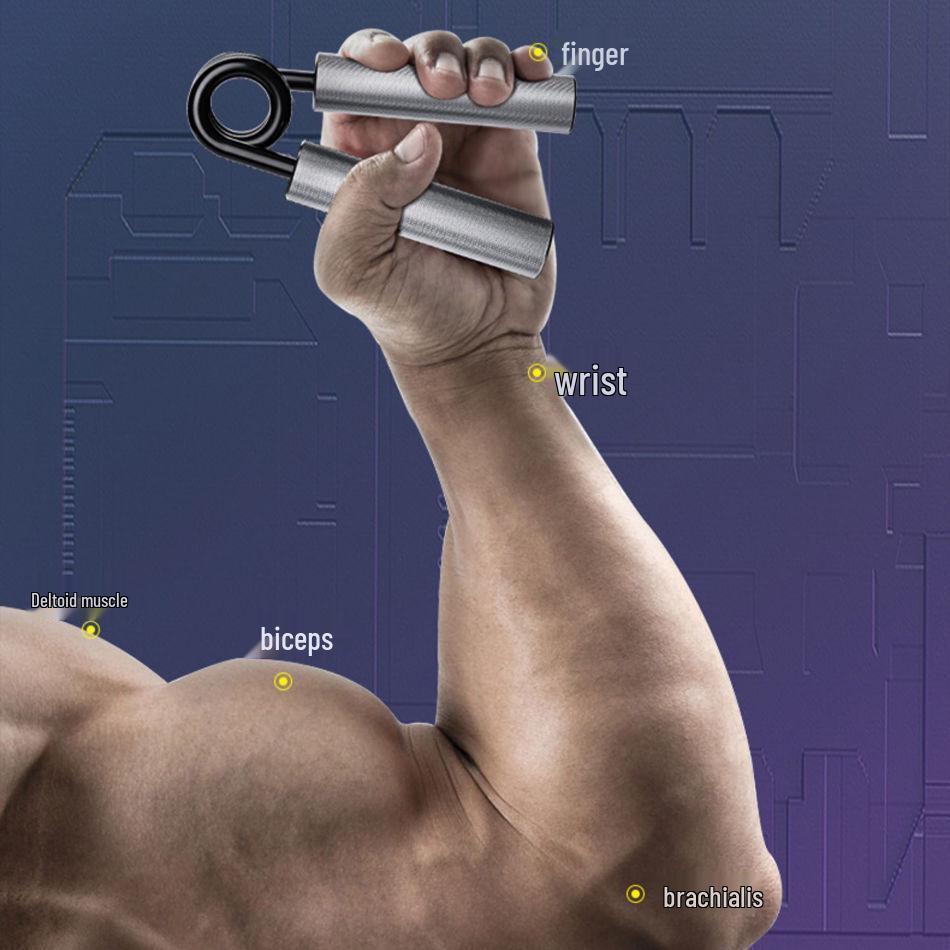Compact Metal Grip Strengthener - Wrist & Finger Trainer for Rehabilitation & Strength Training, Student Edition, Type A