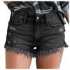 Women Solid Hole Shorts  High Jeans Flares  Fashion Shorts Trouser