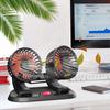 Car Cooling Fan Dual Head Adjustable Cigarette Lighter Connector Multifunction Air Circulator for Vehicles 24V Type