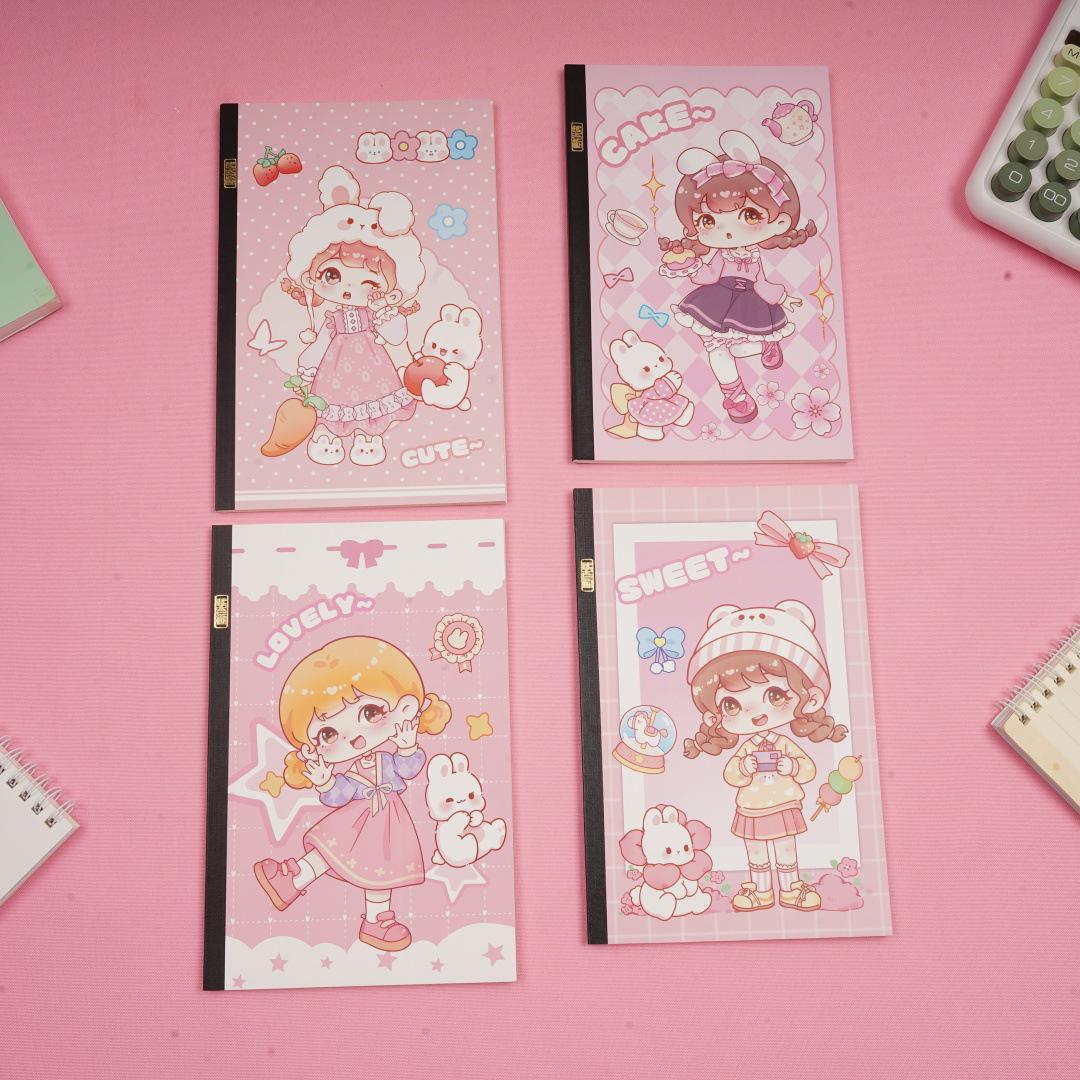 Cute Cartoon Rice Grain A5 Children s Notebook - Thick Lined Diary for Homework