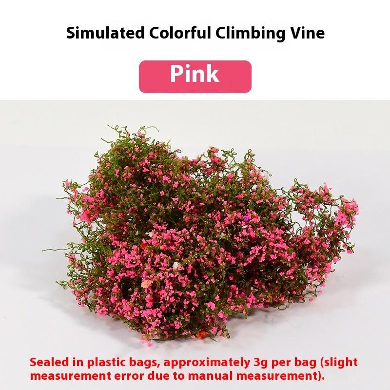 1 Set 3g Artificial Green Plants Miniature Simulation Mini Vine And Flower Model Kit For Model Houses Landscaping DIY Crafts