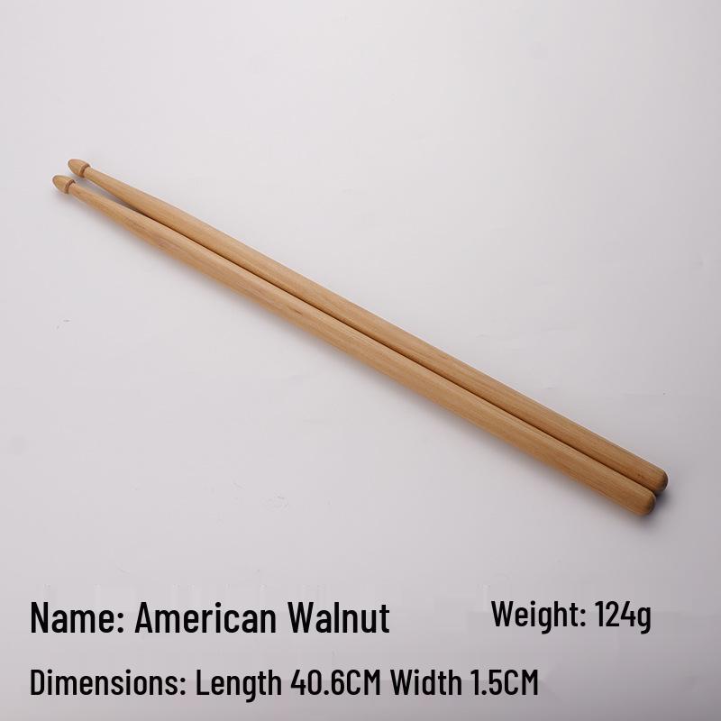Luminous Colored Maple Wood Drumsticks with Nylon Tips - Beginner Model