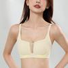 Gathering Bra Women's One-piece Cup with V-neck Support Half Cup Underwear Women's Seamless Bra Without Underwire Sexy Bra Without Underwire