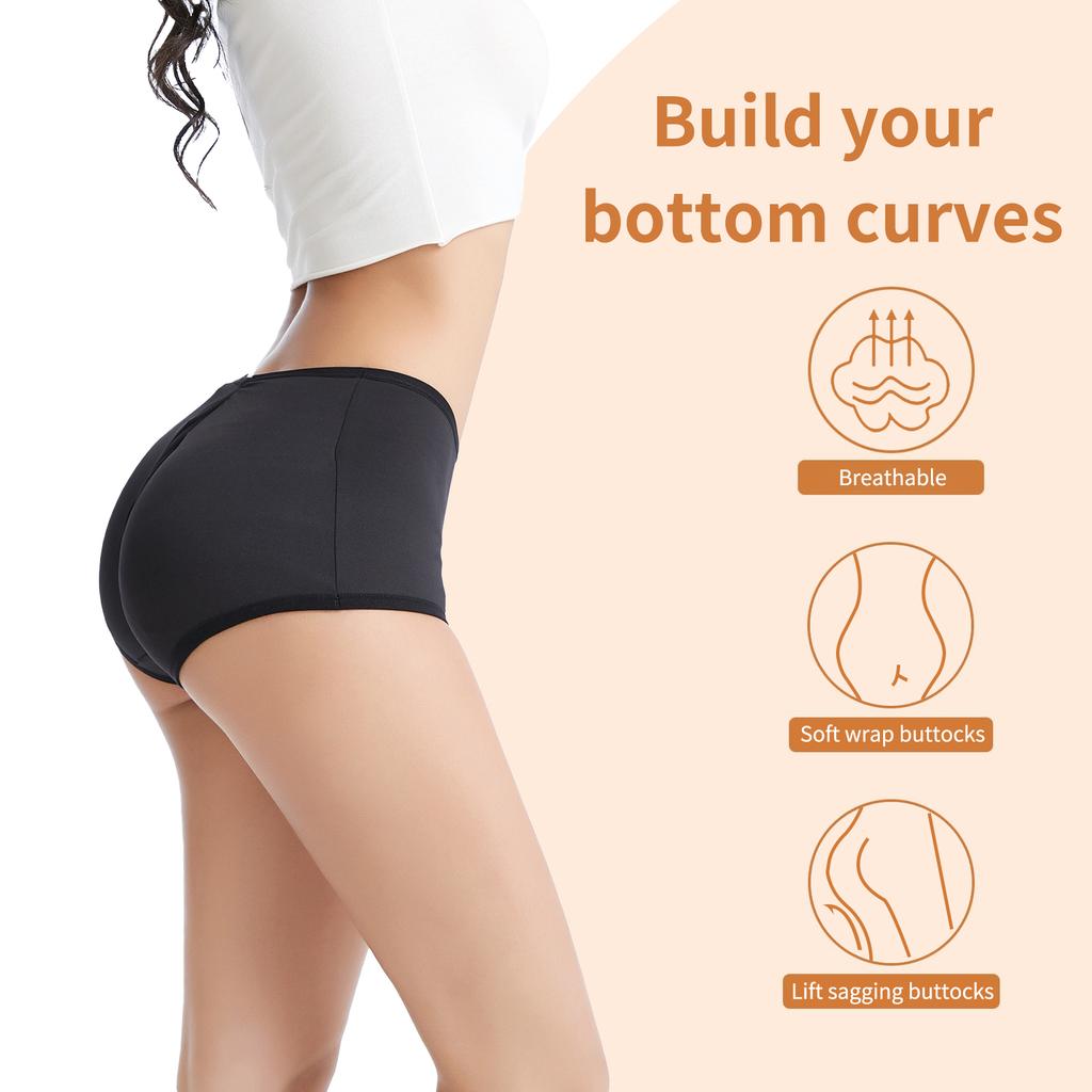 Dámské kalhotky na zvednutí zadečku Shapewear Kalhotky s vycpávkovým zadečkem Kalhotky na zpevnění boků Spodní prádlo na tvarování postavy Kalhotky na tvarování těla