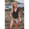 Summer Women's Fashion Casual V-Neck Knitted Solid Colour Vest