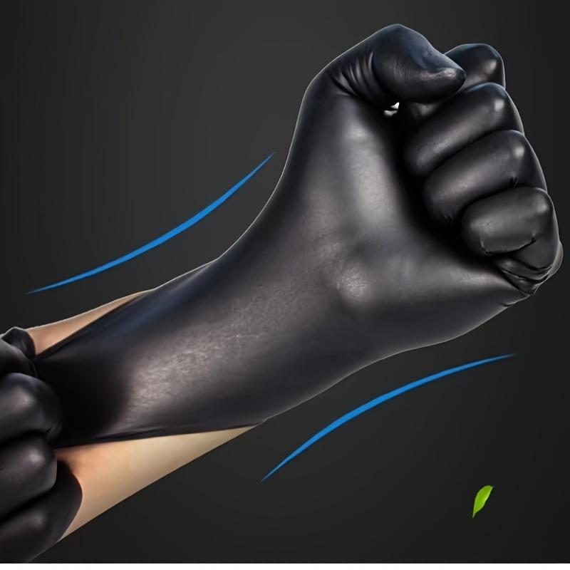 100pcs Black Nitrile Gloves Disposable Latex Powder Free Gloves for Kitchen Cleaning Industrial Working Hair Dye Gloves