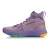 Li Ning 937 Fabric Cushioning Slip Resistant Abrasion Resistant High Top Basketball Shoes Men's Purple ABPP035-5